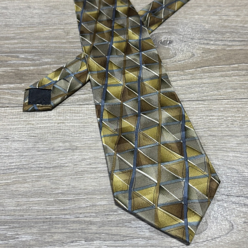 J Garcia Blue Mountain Collection 32 Handmade Luxury 100% Silk Neck Tie VTG 1996